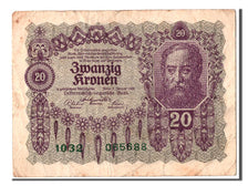 Austria, 20 Kronen, 1922, KM #76, 1922-01-02, EF(40-45), 1032 065688