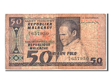 Madagascar, 50 Francs = 10 Ariary, KM #62a, VF(20-25), A/8 657950