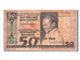 Madagascar, 50 Francs = 10 Ariary, KM #62a, VF(20-25), A/8 657950