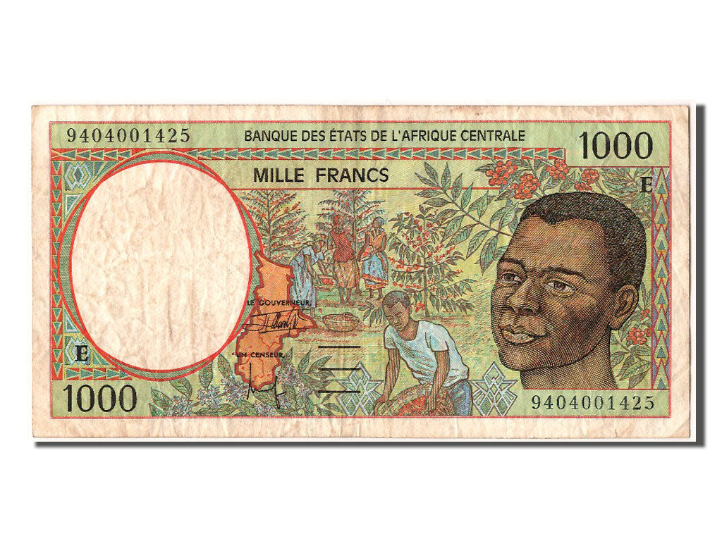 Central African States, 1000 Francs, 1994, KM #202Eb, EF(40-45), E 9404001425