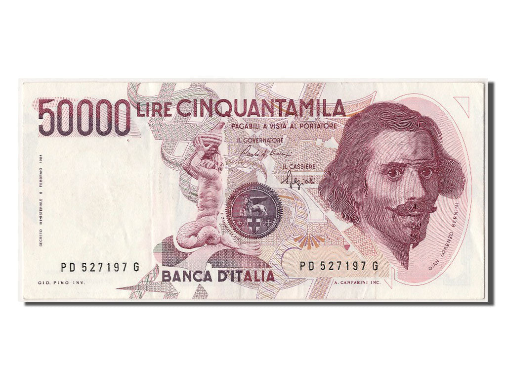 Banknote, Italy, 50,000 Lire, 1984, 1984-02-06, AU(55-58)