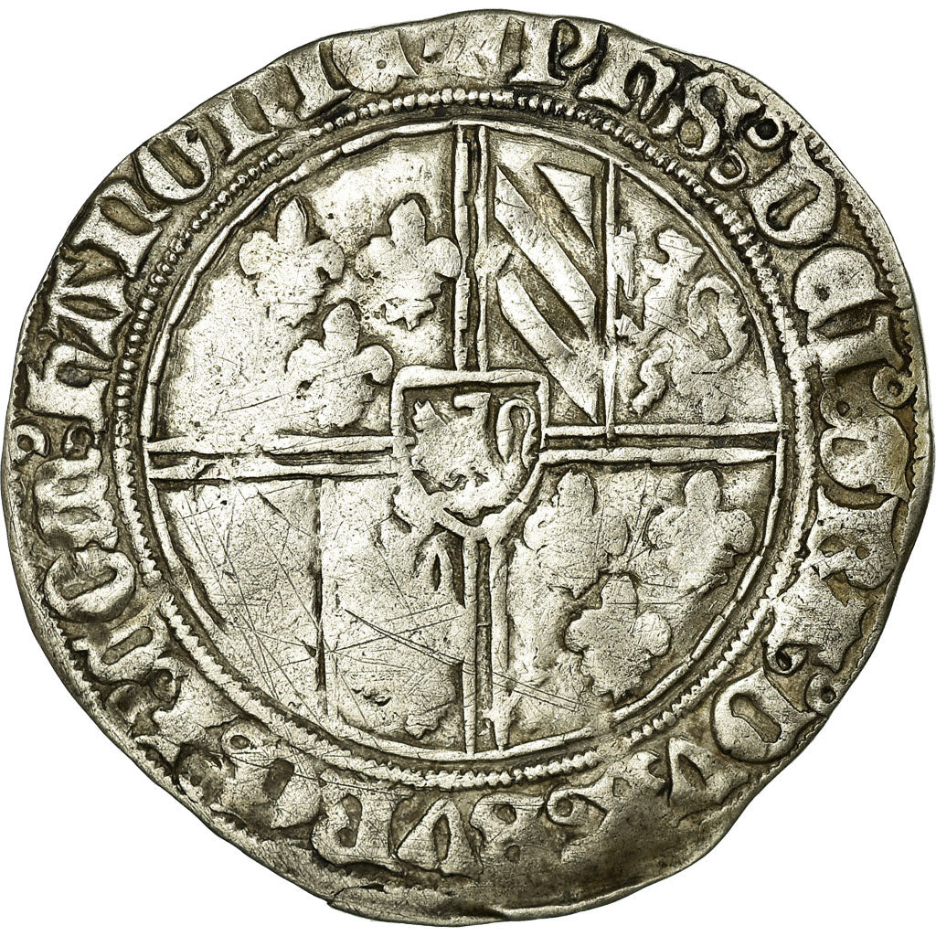Coin, France, Double Gros, Valenciennes, VF(30-35), Silver, Boudeau:2147