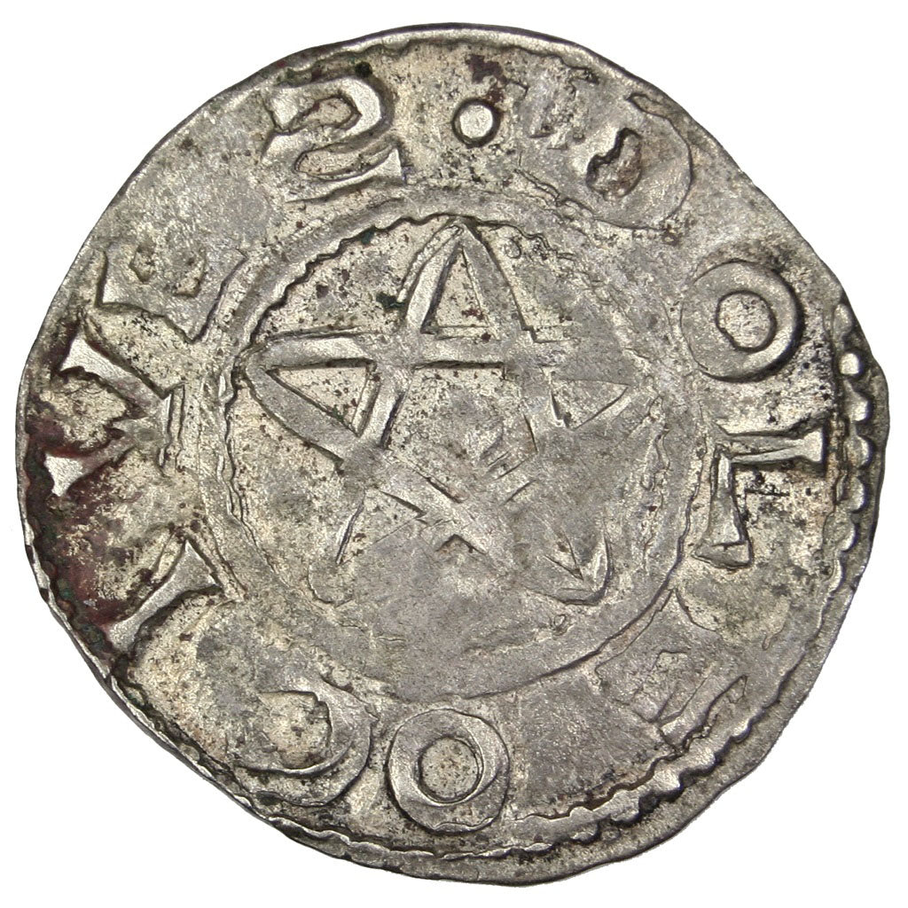 FRANCE, Denarius, Deols, VF(30-35), Silver, Boudeau #271, 1.19