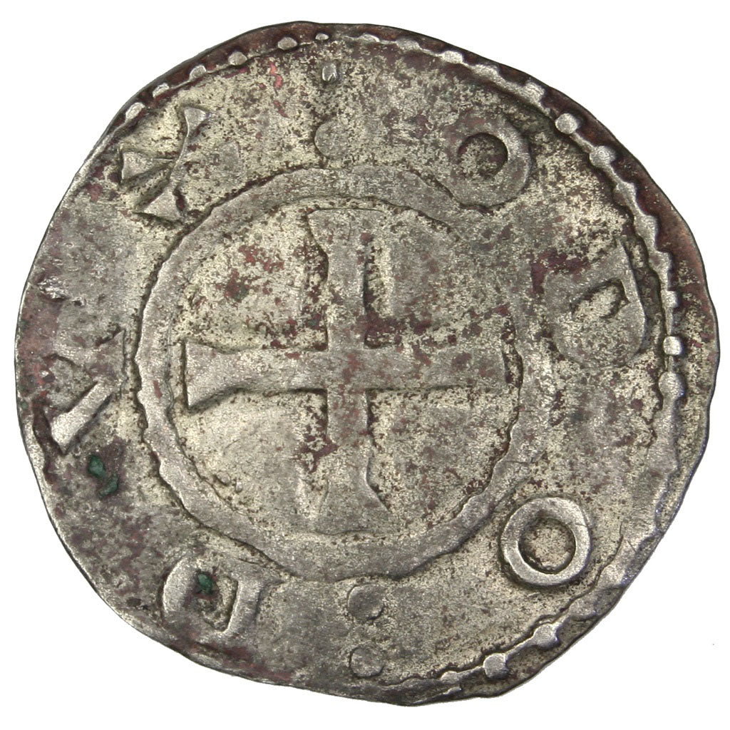 FRANCE, Denarius, Deols, VF(30-35), Silver, Boudeau #271, 1.19
