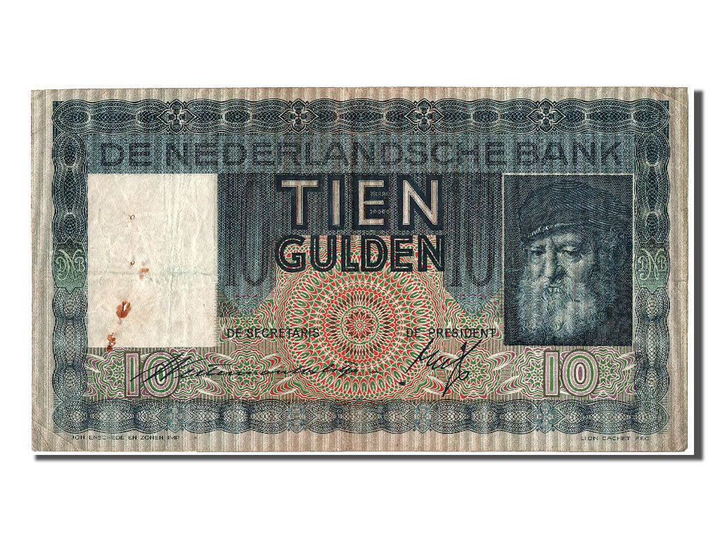 Banknote, Netherlands, 10 Gulden, 1934, 1934-02-17, VF(30-35)