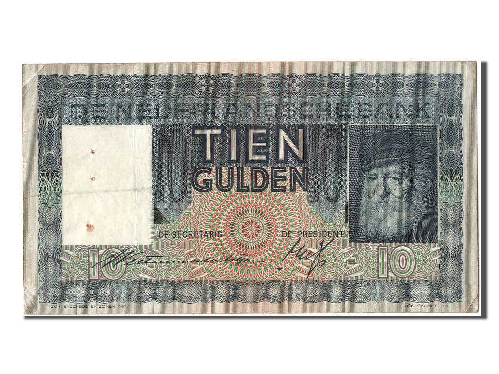 Banknote, Netherlands, 10 Gulden, 1936, 1936-05-19, EF(40-45)