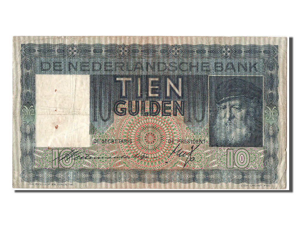 Banknote, Netherlands, 10 Gulden, 1936, 1936-05-20, EF(40-45)