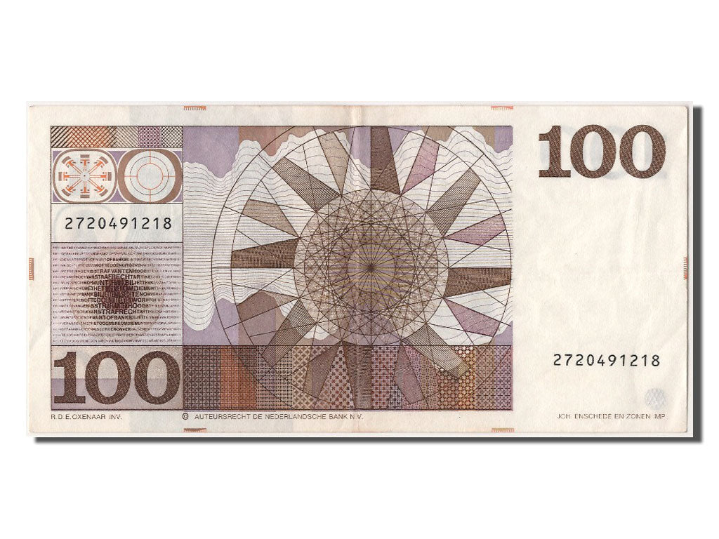 Banknote, Netherlands, 100 Gulden, 1970, 1970-05-14, AU(55-58)