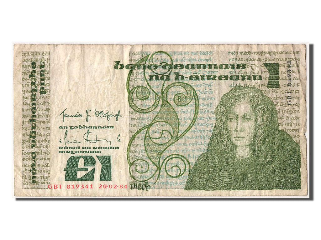 Irlanda - Repubblica, 1 Pound, 1984, 1984-02-20, MB+