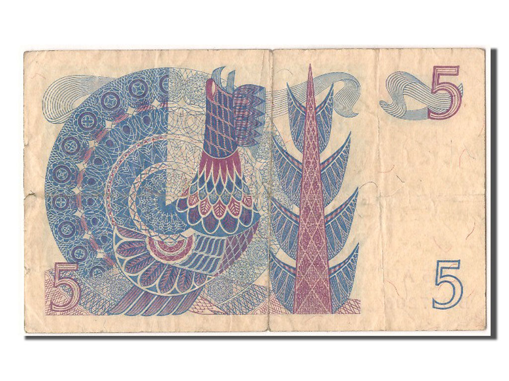 Billete, 5 Kronor, 1965, Suecia, BC+
