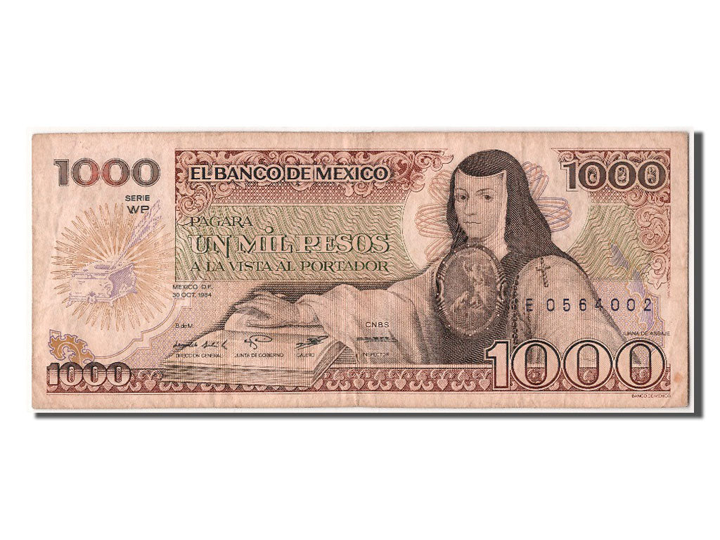 Mexico, 1000 Pesos, 1984, KM #81, 1984-10-30, EF(40-45), E 0564002