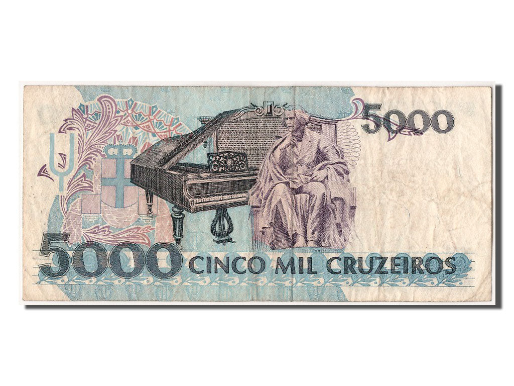 Brazil, 5000 Cruzeiros, KM #232a, EF(40-45), A 3497050777 A