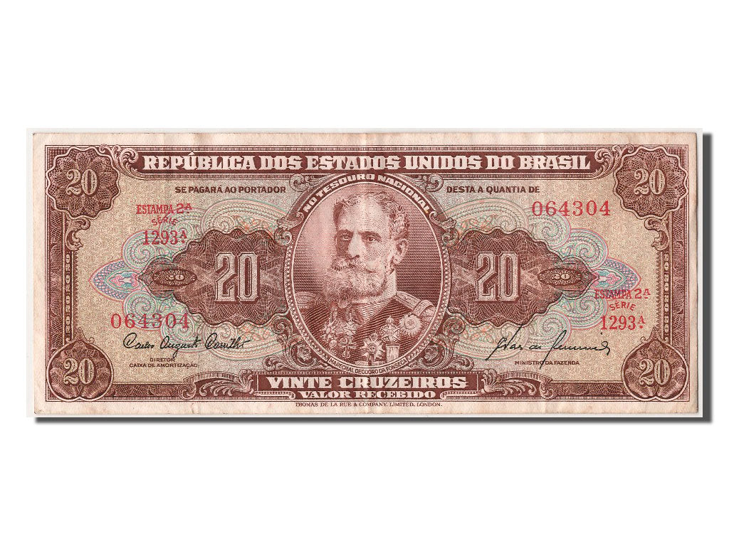 Brazil, 20 Cruzeiros, KM #178, AU(50-53), 1293A 064304
