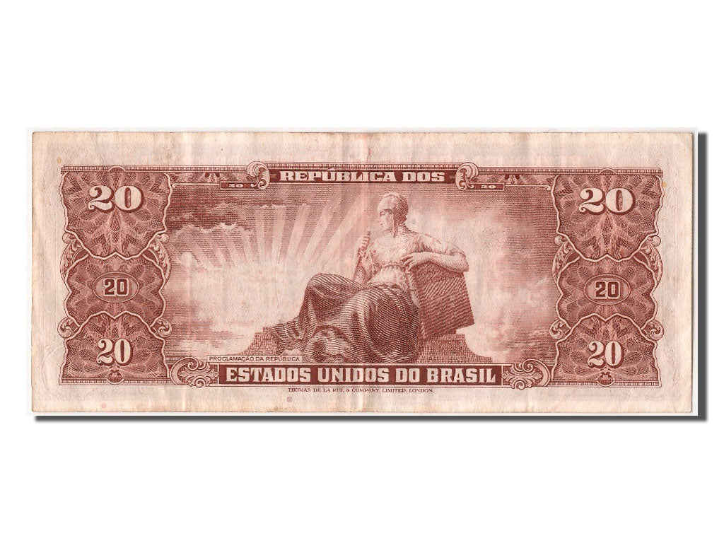 Brazil, 20 Cruzeiros, KM #178, AU(50-53), 1293A 064304