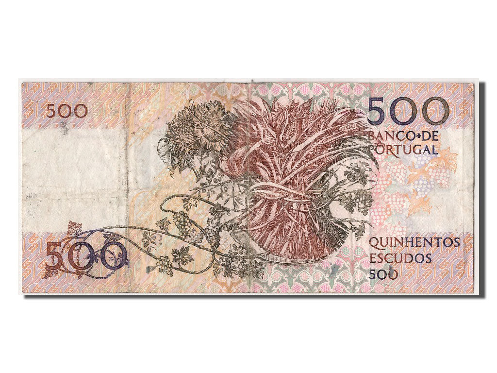 Portugal, 500 Escudos, 1988, KM #180b, 1988-08-04, VF(20-25), ARR 038010
