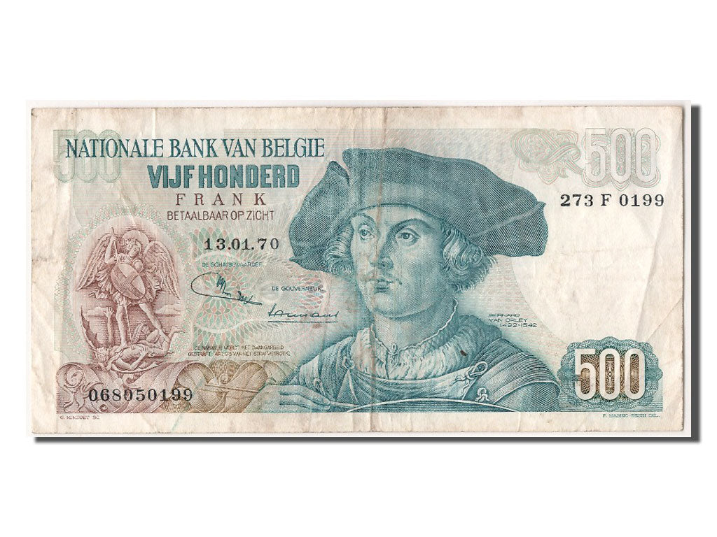 Banknote, Belgium, 500 Francs, 1970, 1970-01-13, EF(40-45)