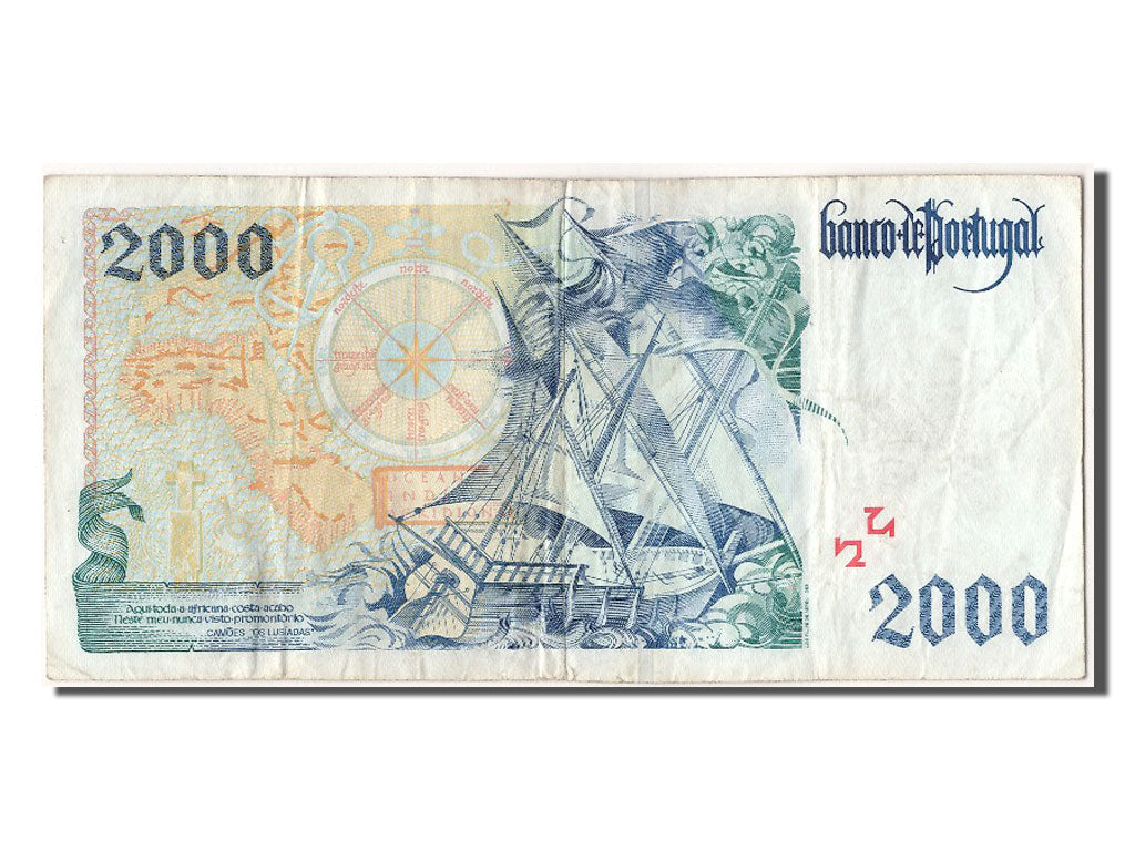 Portugal, 2000 Escudos, 1996, KM #189b, 1996-02-01, EF(40-45), A33298319