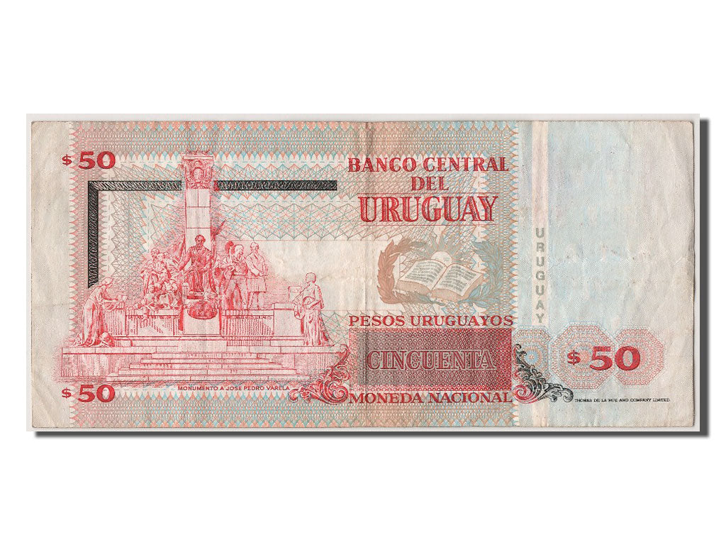 Uruguay, 50 Pesos Uruguayos, 2000, KM #75b, AU(50-53), 09510998