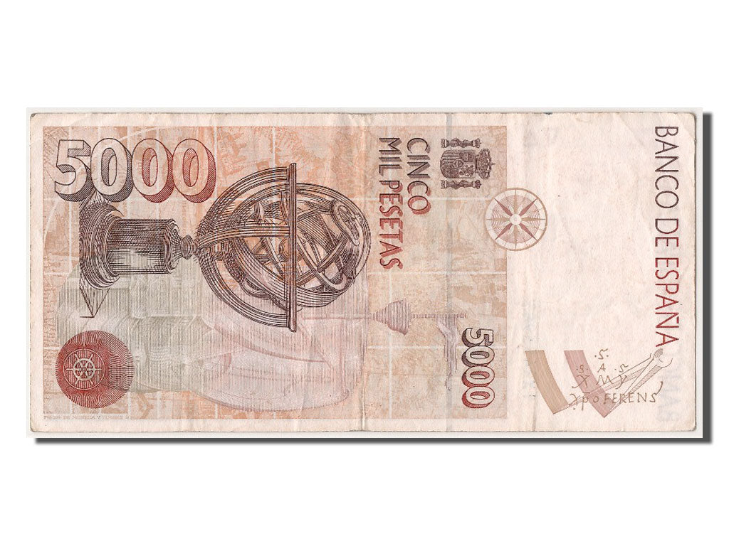 Spain, 5000 Pesetas, 1992, KM #165, 1992-10-12, EF(40-45), 1X2453983
