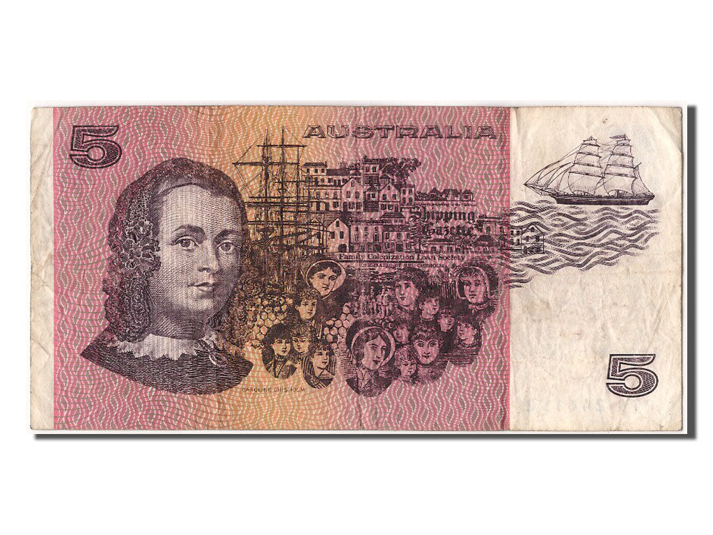 Australia, 5 Dollars, KM #44e, VF(30-35), PTQ 246152