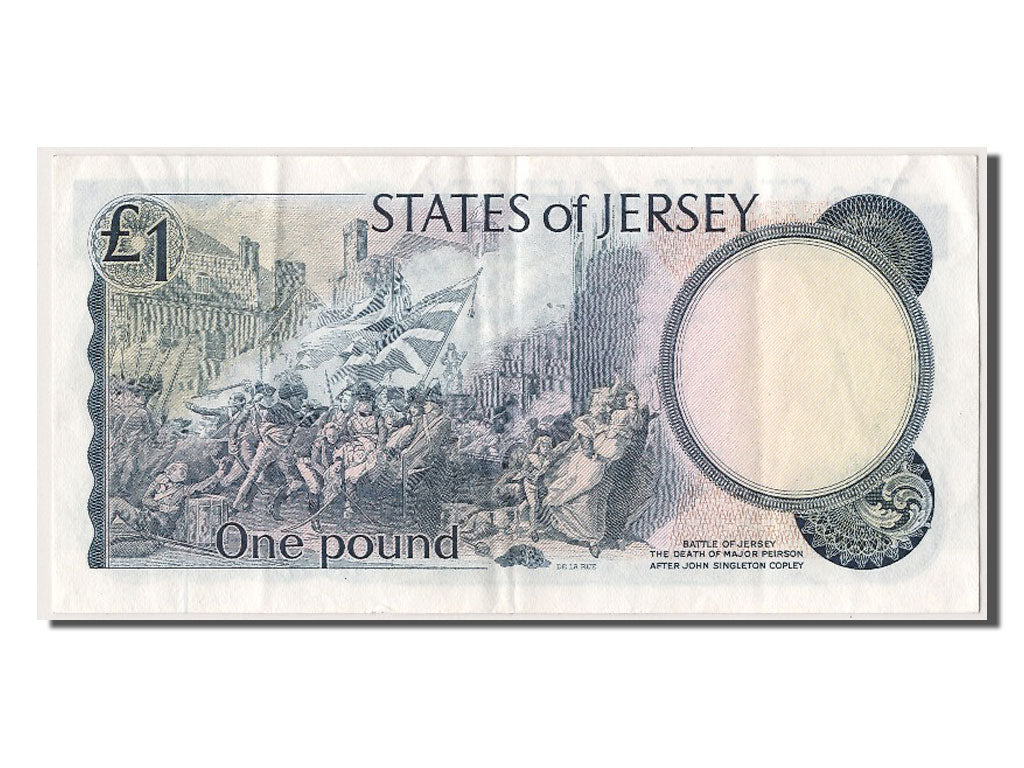 Jersey, 1 Pound, KM #11b, AU(55-58), QB229590