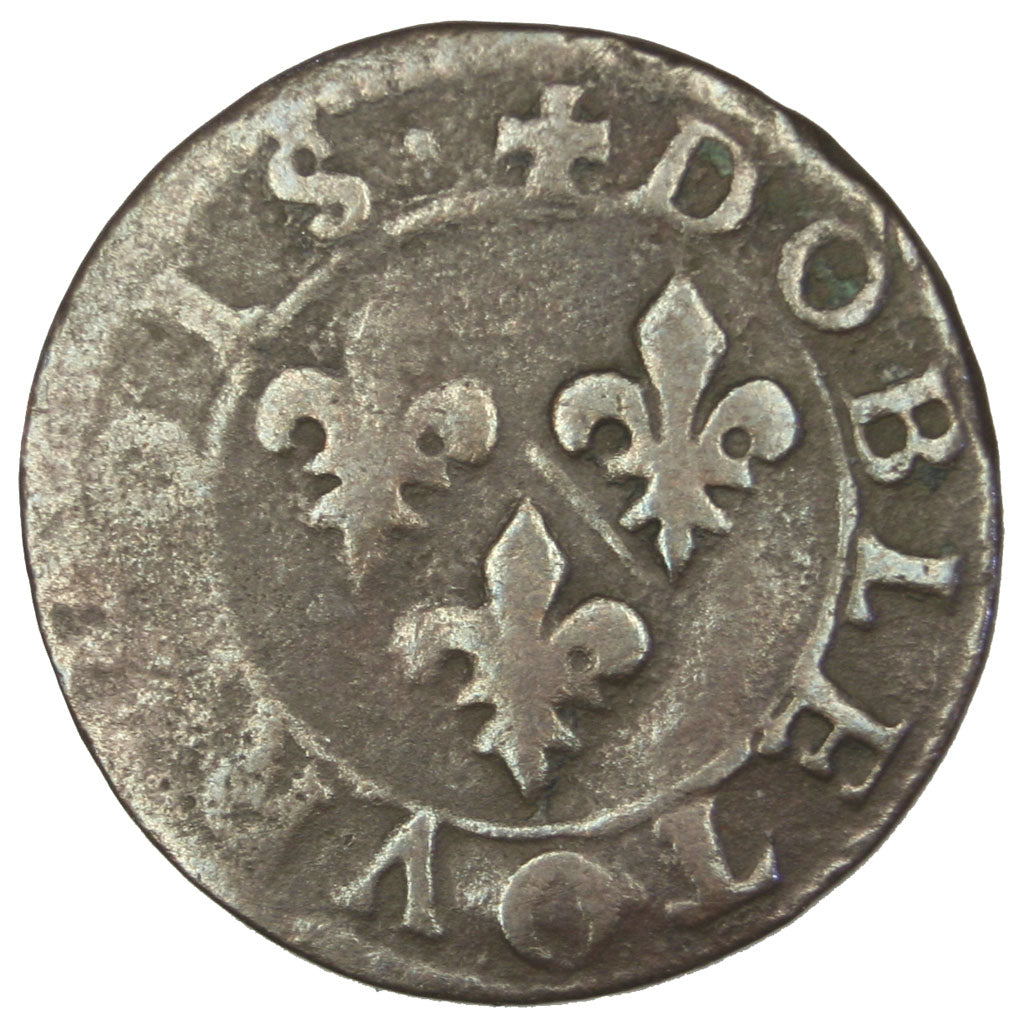 FRANCE, Double Tournois, VF(20-25), Copper, CGKL #674, 2.30