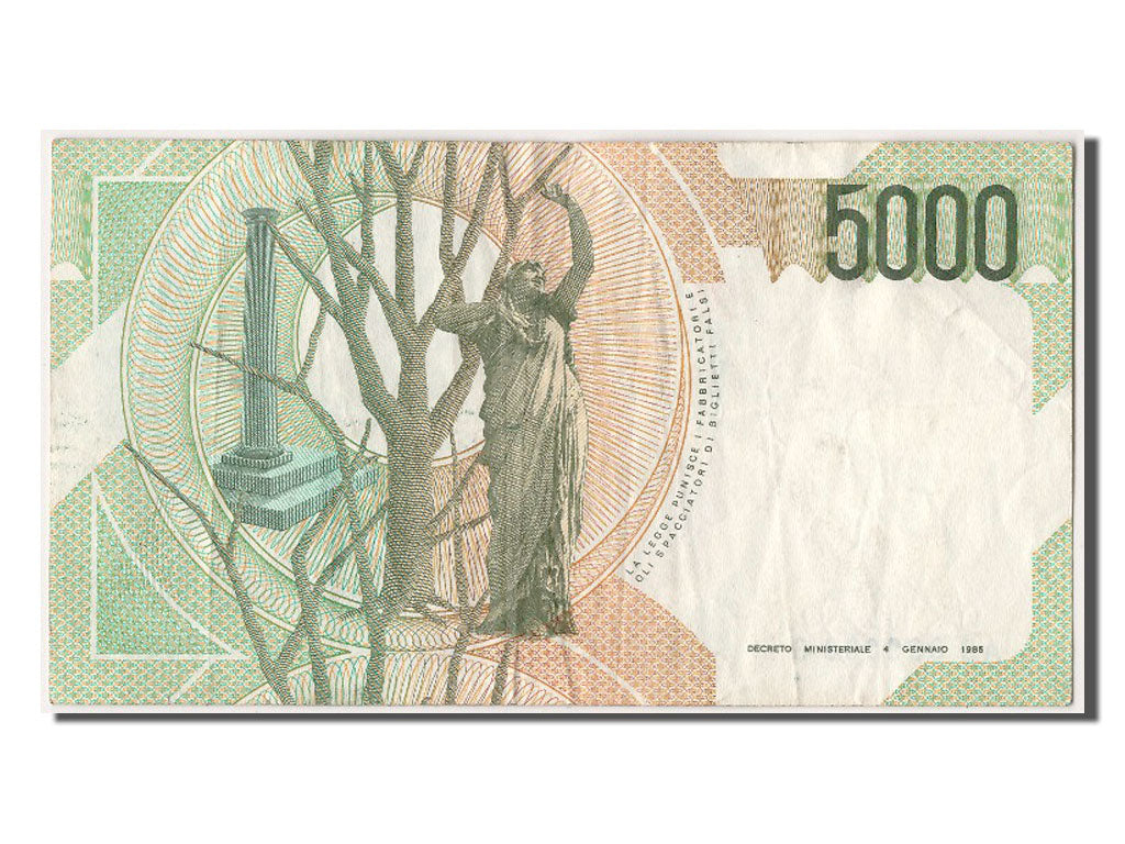 Italia, 5000 Lire, 1985, 1985-01-04, BB