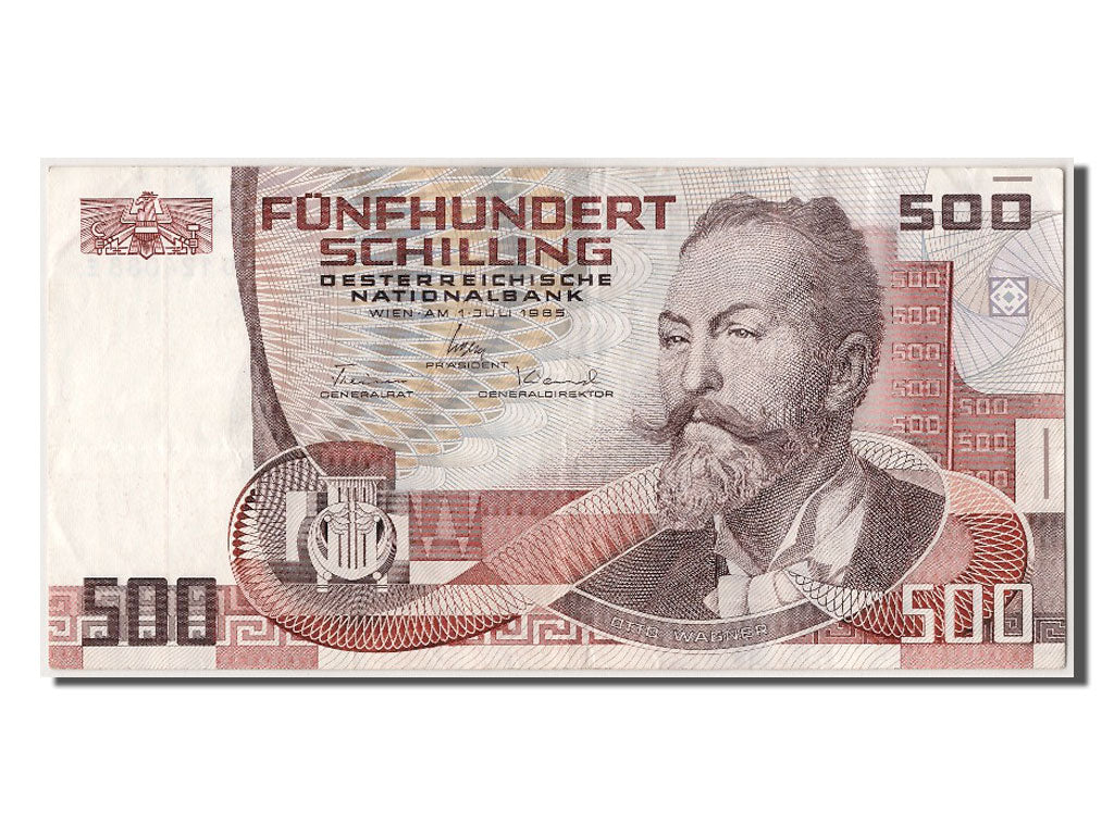 Austria, 500 Schilling, 1985, KM #151, 1985-07-01, AU(50-53), D 124088E