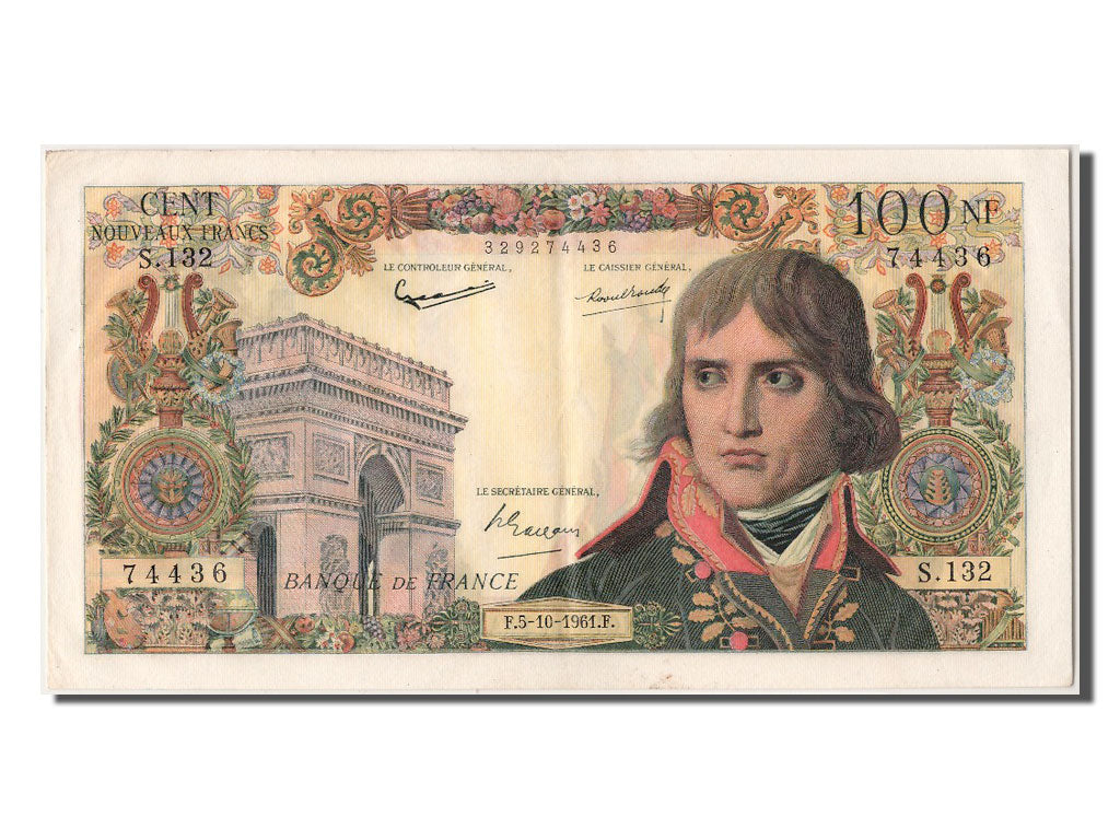 Banconote, Francia, 100 Nouveaux Francs, 100 NF 1959-1964 ''Bonaparte'', 1961
