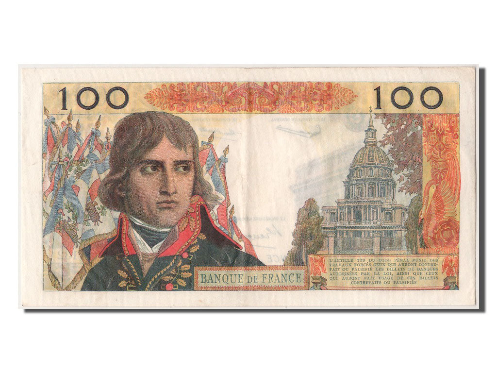 Banconote, Francia, 100 Nouveaux Francs, 100 NF 1959-1964 ''Bonaparte'', 1961