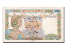 France, 500 Francs, 500 F 1940-1944 ''La Paix'', 1941, KM #95b, 1941-06-26,...