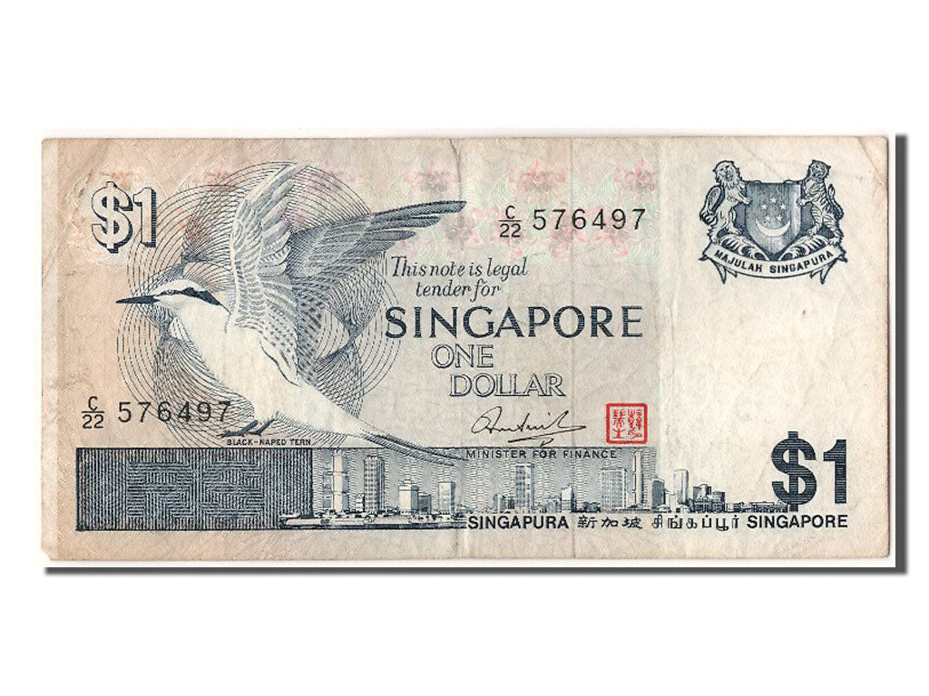 Banknote, Singapore, 1 Dollar, AU(50-53)