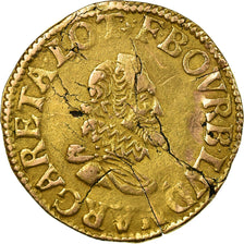 Coin, FRENCH STATES, CHATEAU-RENAUD, Florin D'or, VF(30-35), Gold, Boudeau:1825