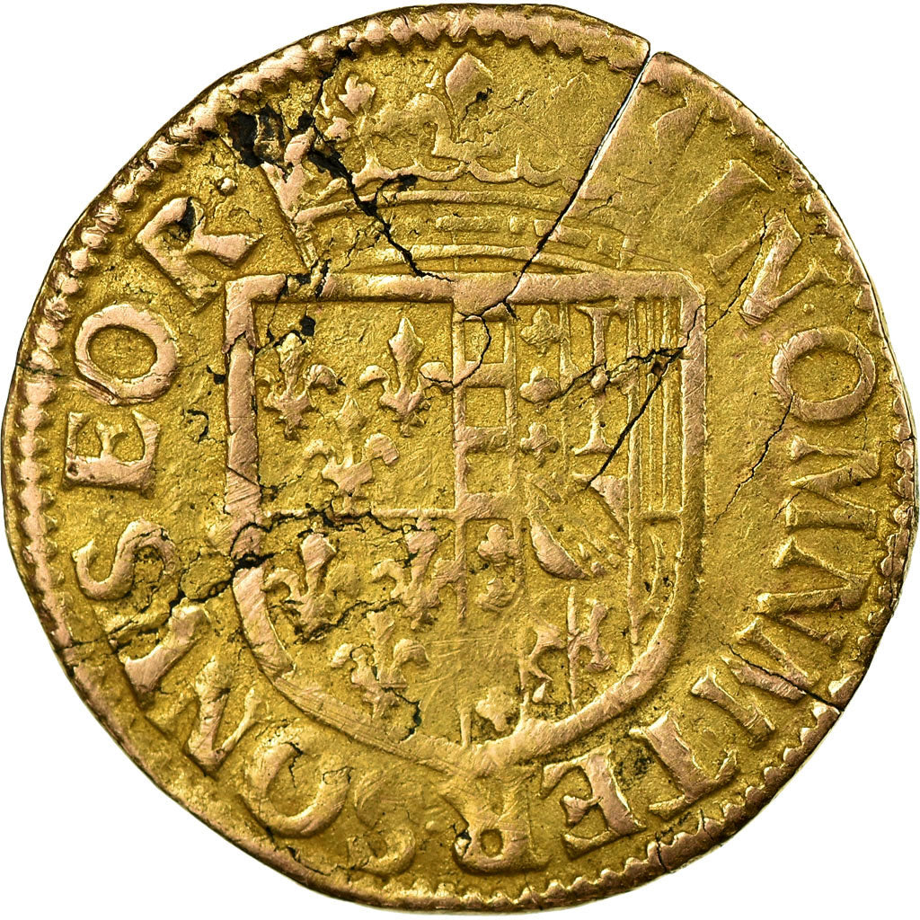 Coin, FRENCH STATES, CHATEAU-RENAUD, Florin D'or, VF(30-35), Gold, Boudeau:1825