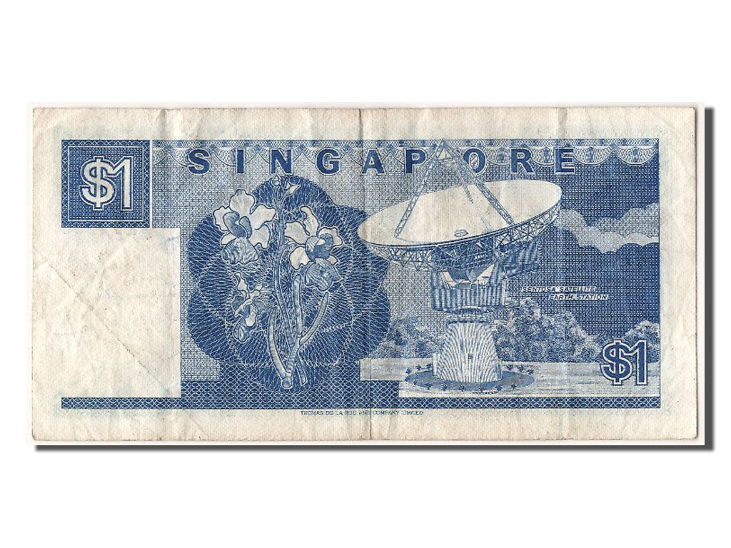 Singapore, 1 Dollar, KM #18a, AU(50-53), A/4 238030