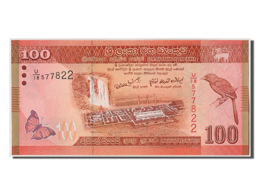 Billete, 100 Rupees, 2010, Sri Lanka, 2010-01-01, UNC
