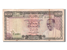 Ceylon, 100 Rupees, 1971, KM #80a, 1971-12-18, VF(20-25), W/2 42615