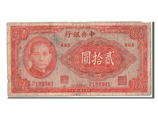 China, 20 Yüan, 1941, KM #240b, VG(8-10), GK123301
