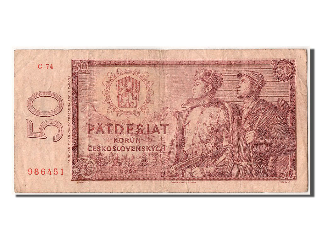 Banknote, Czechoslovakia, 50 Korun, 1964, EF(40-45)