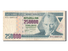 Turkey, 250,000 Lira, 1970, KM #211, 1970-01-14, VF(30-35), H71 488718