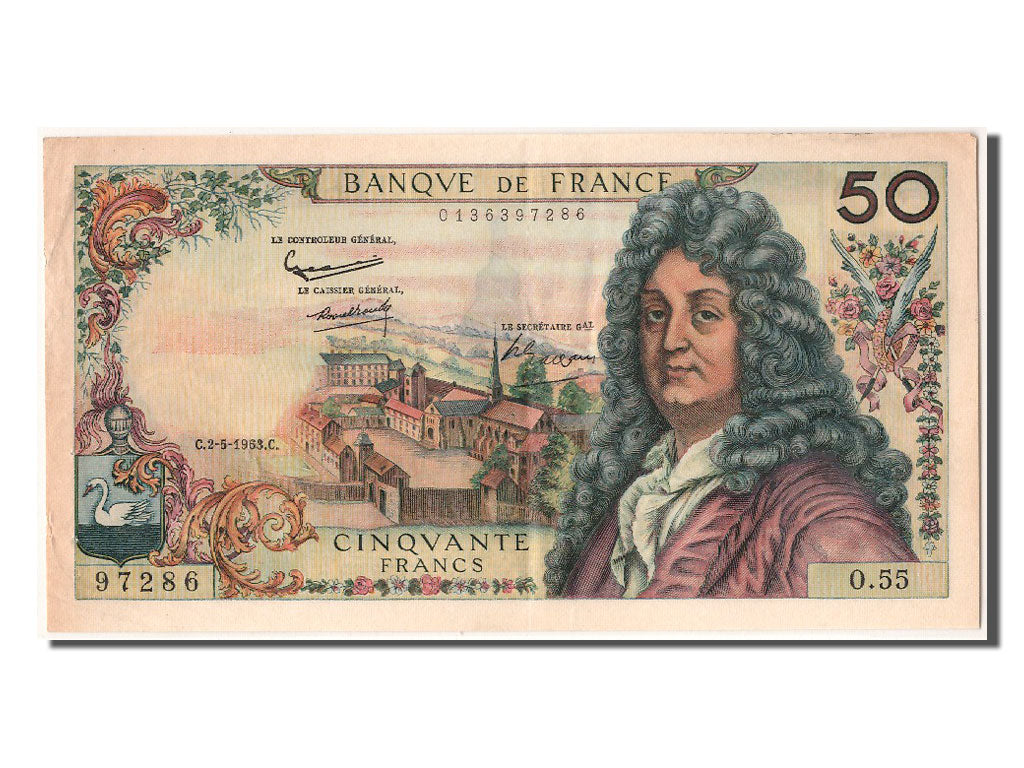 France, 50 Francs, 50 F 1962-1976 ''Racine'', 1963, KM #148a, 1963-05-02,...