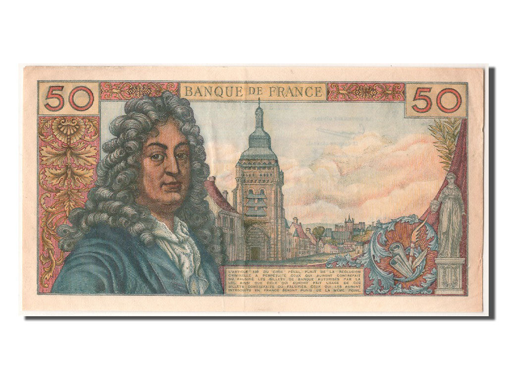 France, 50 Francs, 50 F 1962-1976 ''Racine'', 1963, KM #148a, 1963-05-02,...