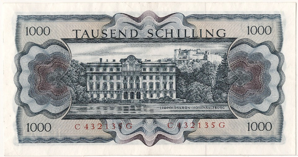 Banknote, Austria, 1000 Schilling, 1966, 1966-07-01, AU(55-58)