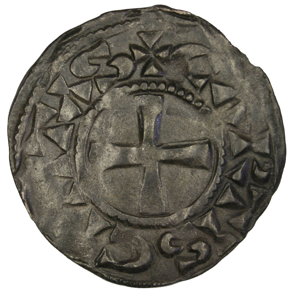 FRANCE, Denarius, Chartres, EF(40-45), Silver, 1.37