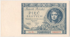 Polonia, 5 Zlotych, 1930, 1930-01-02, SPL