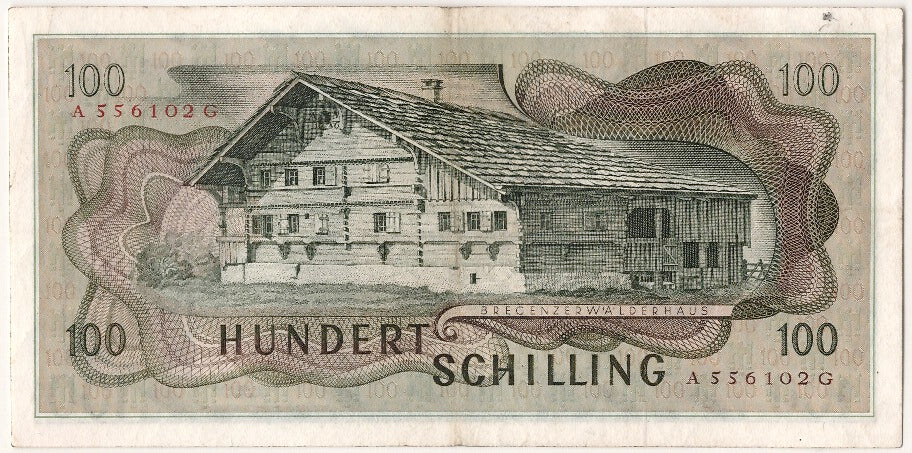 Banknote, Austria, 100 Schilling, 1969, 1969-01-02, AU(50-53)