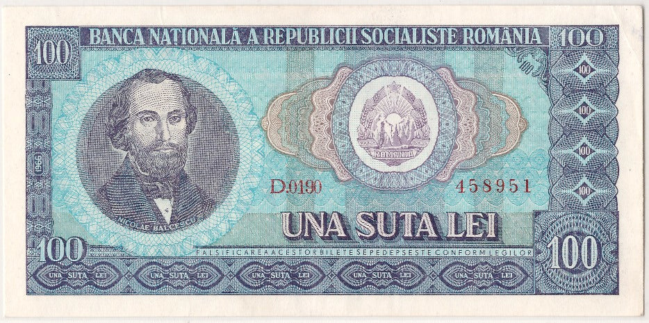 Billete, 100 Lei, 1966, Rumanía, EBC