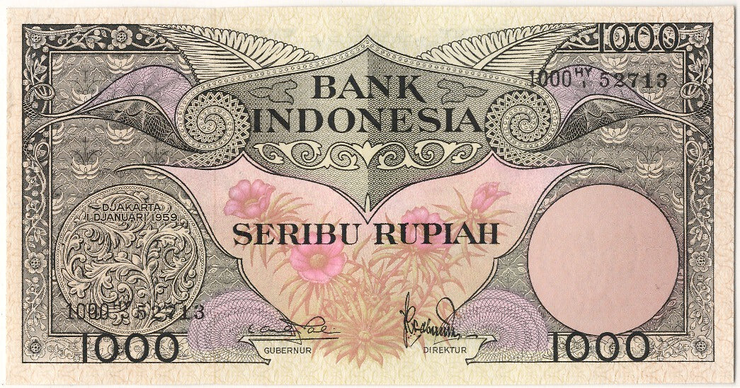 Indonesia, 1000 Rupiah, 1959, 1959-01-01, FDS