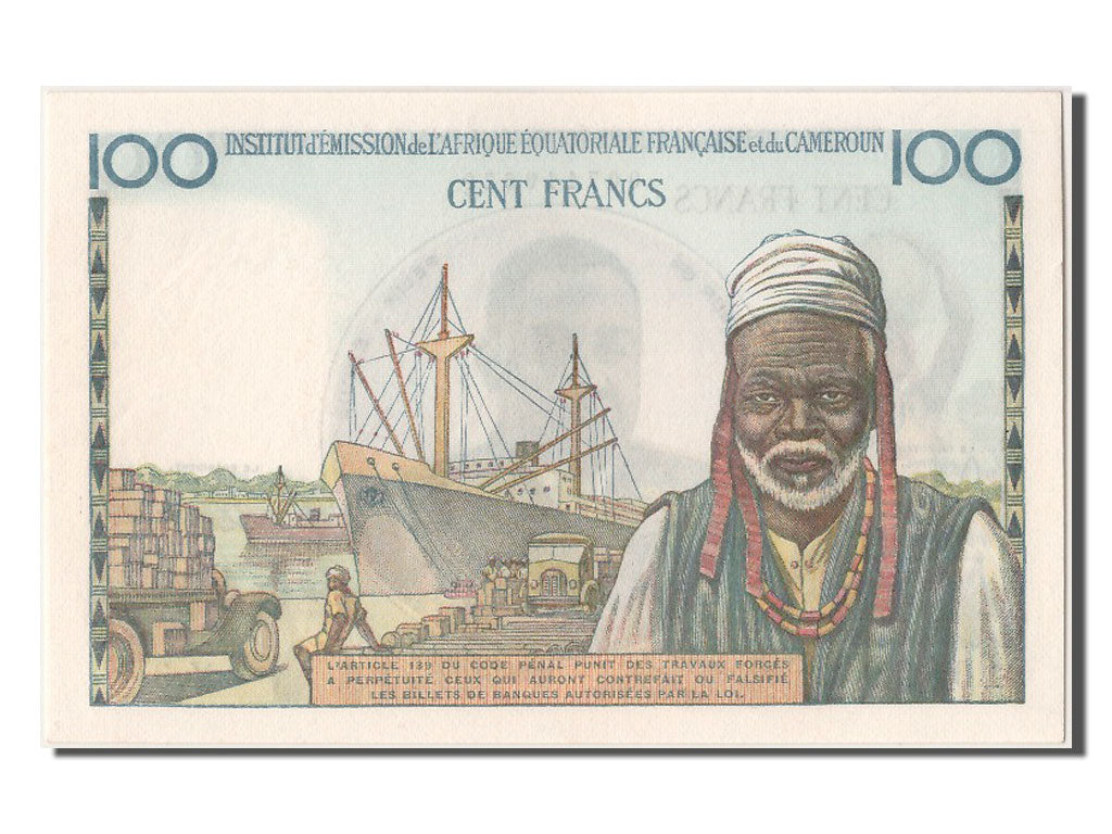 French Equatorial Africa, 100 Francs, UNC(65-70), X.3 10629