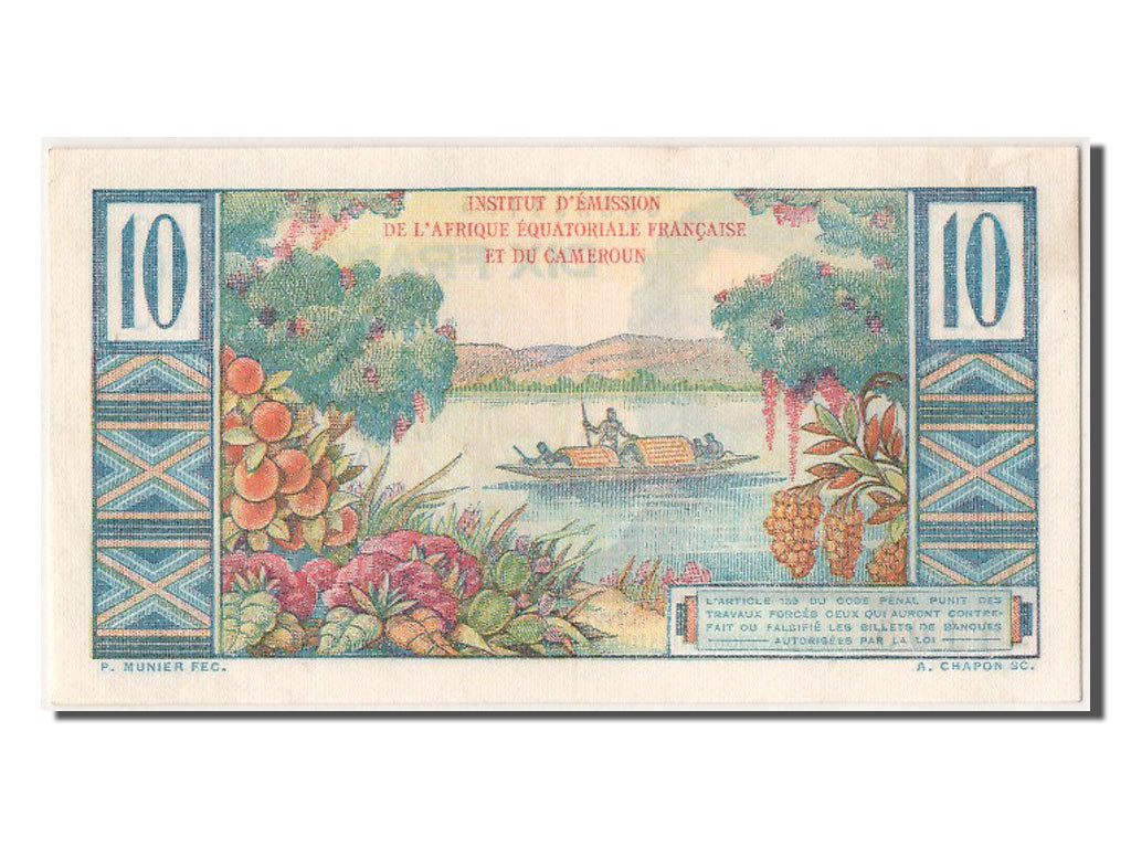 French Equatorial Africa, 10 Francs, KM #29, UNC(63), J.4 31105